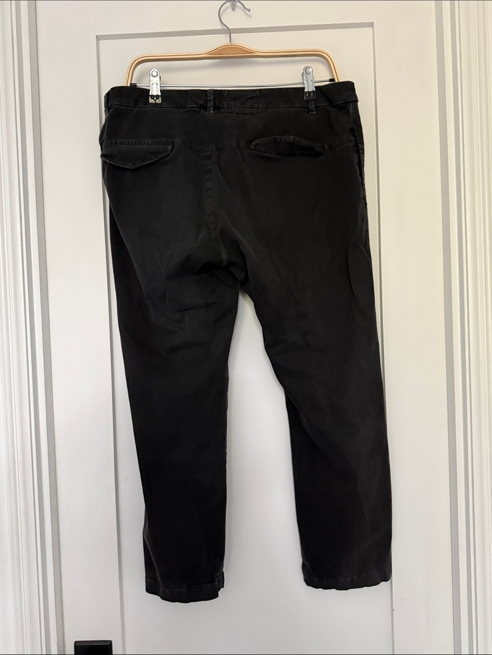 Nili Lotan Tel Aviv Black Cotton Cropped Pants Size 10 - Picture 5 of 5
